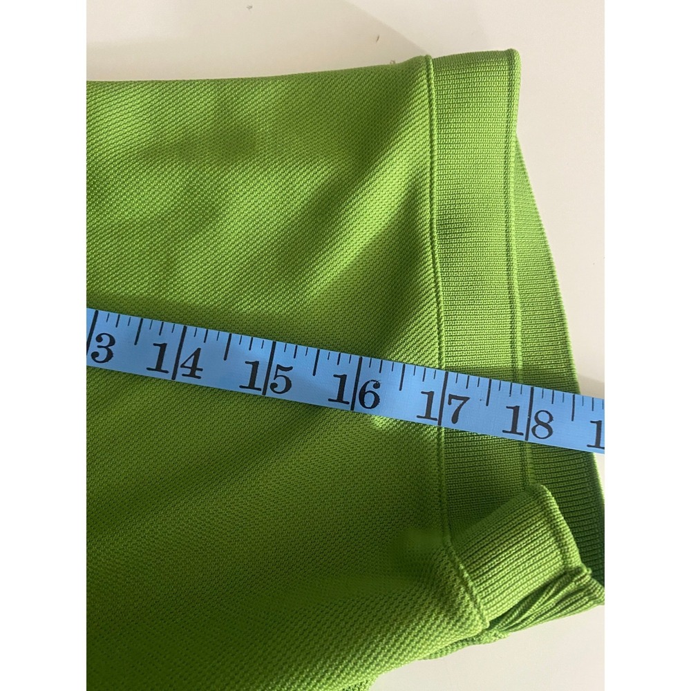 Under Armour Polo Shirt Men XXL Lime Green HeatGear Fitted Athletic Top - Picture 8 of 10